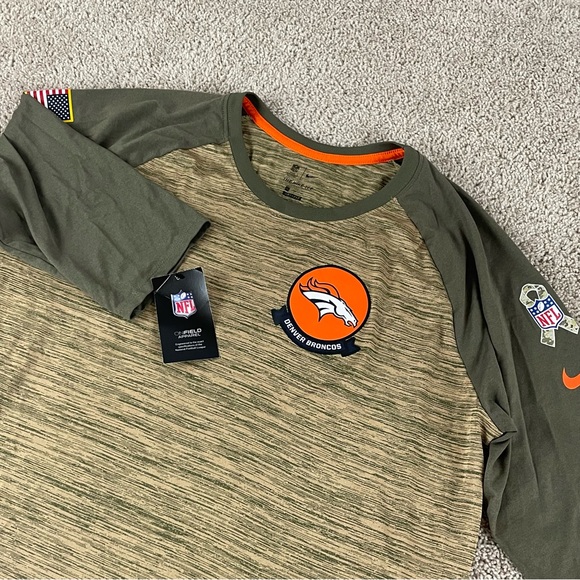 Nike Denver Broncos Shirt Women’s 2XL NFL Salute To Service Military USA NWT 55 - Picture 1 of 13